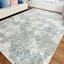 (A524) Found & Fable Sofia Green & Silver Area Rug, 7x10