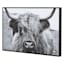Ty Pennington Framed Highland Cow Canvas Wall Art, 24x16