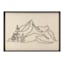 Ty Pennington Framed Abstract Mountains Cape Wall Art, 27x19