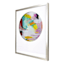 Glass Framed Colorful Abstract Print Wall Art, 17x21