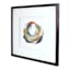 Glass Framed Colorful Abstract Print Wall Art, 17"