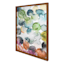 Glass Framed Colorful Abstract Print Wall Art, 16x20