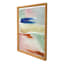 Glass Framed Colorful Abstract Print Wall Art, 19x25