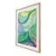 Glass Framed Colorful Abstract Print Wall Art, 23x29