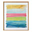 Glass Framed Colorful Abstract Print Wall Art, 25x31