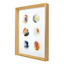 Glass Framed Colorful Abstract Print Wall Art, 12x15