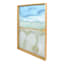 Glass Framed Colorful Abstract Print Wall Art, 19x25