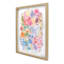 Glass Framed Colorful Floral Print Wall Art, 12x16