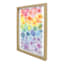 Glass Framed Colorful Floral Print Wall art, 12x16