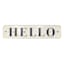 Honeybloom Hello Metal Wall Sign, 24x6