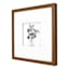 Honeybloom Glass Framed Floral Print Wall Art, 13"