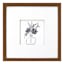 Honeybloom Glass Framed Floral Print Wall Art, 13"