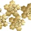 Providence Gold Flowers Metal Wall Decor, 46x18