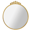 Providence Gold Round Ornate Wall Mirror, 24x27