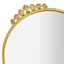 Providence Gold Round Ornate Wall Mirror, 24x27