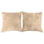 2-Pack Beige Textured Chenille Throw Pillows, 18"