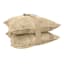 2-Pack Beige Textured Chenille Throw Pillows, 18"