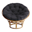 Sherpa Papasan Cushion, Charcoal