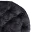 Sherpa Papasan Cushion, Charcoal