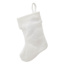 8" White Knit Monogram Stocking, J