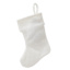 8" White Knit Monogram Stocking, A