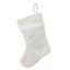 8" White Knit Monogram Stocking, K