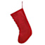 Red & White Striped Monogram Knit Stocking, O