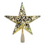 Pre-Lit Gold Mercury Star Tree Topper, 10"