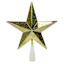 Pre-Lit Gold Mercury Star Tree Topper, 10"