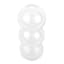 Clear Tiered Bubble Glass Vase, 6.5"