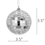 Oh Joy! Silver Disco Ball Ornament, 3.5"