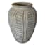 12In White Antique Madai Terracotta Vase