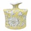 7In Yellow Floral Ceramic Vase