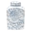 8In Blue Floral Ceramic Jar