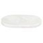 White Marble Oval Serving Tray, 10"