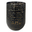 Black Punched Metal Hurricane, 8.5"