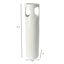 White Double Handle Ceramic Oversized Vase, 27"