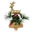 Classic Christmas Iron Pinecone Stocking Holder