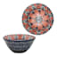 Found & Fable Navy & Coral Kaleidoscope Dip Bowl, 4.75"