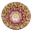 Found & Fable Burgundy & Yellow Kaleidoscope Dip Bowl, 4.75"