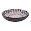 Found & Fable Navy & Coral Kaleidoscope Dinner Bowl, 8.2"