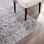 (A377) Providence Venice Distressed Look Blue Area Rug, 5x8