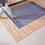 (B623) Amena Dark Sapphire Wool & Cotton Blend Area Rug, 5x7