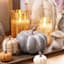 Honeybloom Amber Glass LED Pillar Candle, 4x6