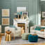 (B806) Tracey Boyd Anna Green Medallion Area Rug, 8x10