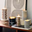Crosby St Cement Wax LED Pillar Candle, 3x4