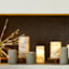 Crosby St Cement Wax LED Pillar Candle, 3x4