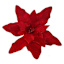 Classic Christmas Red Poinsettia Decor, 5.5"