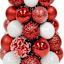 Gingerbread Lane Red & White Ornament Tree, 19"