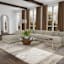 (B889) Crosby St. Aurora Neutral Abstract Area Rug, 7x10